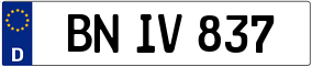Trailer License Plate